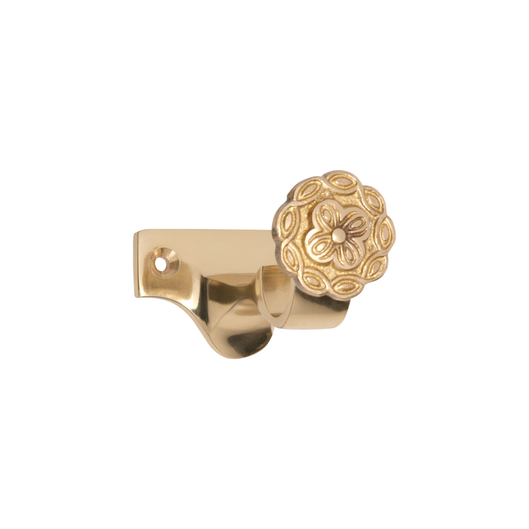 Curtain Bracket Centre Polished Brass