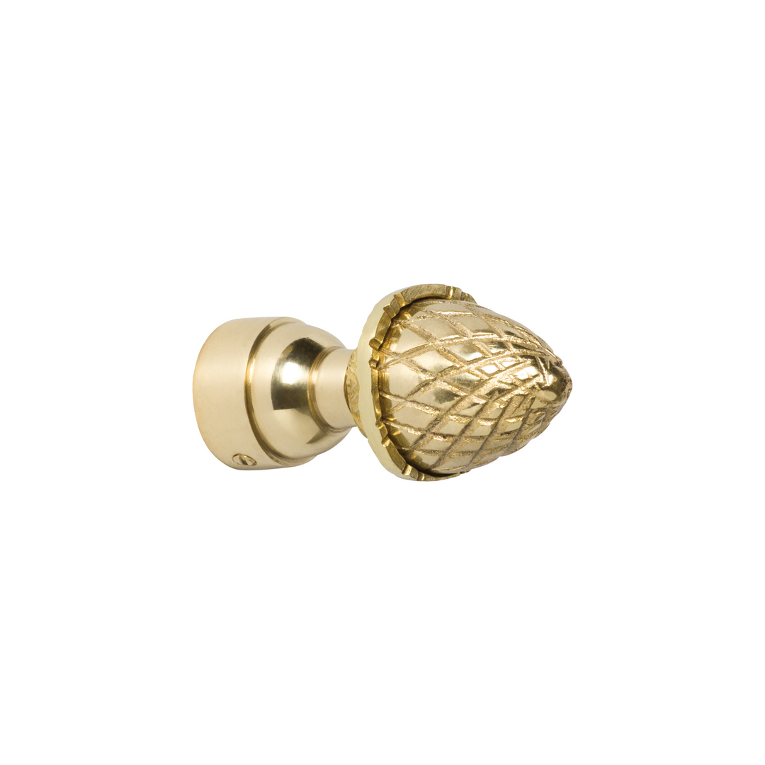 Finial Acorn Polished Brass