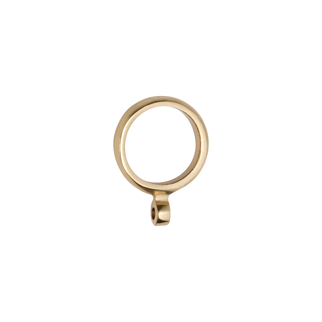 Curtain Ring Polished Brass 25mm