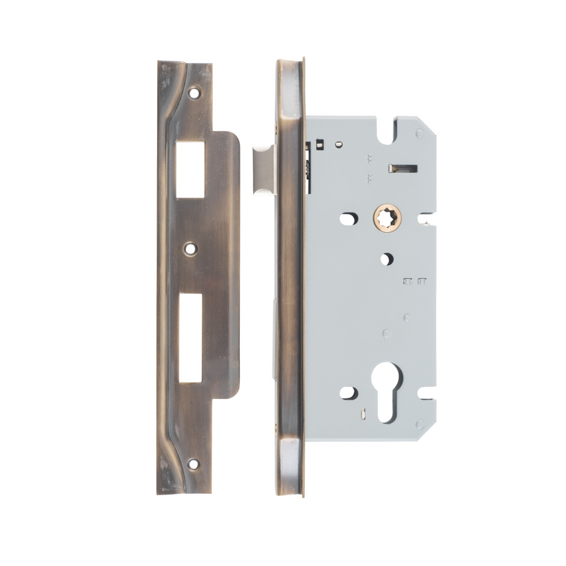 85mm Euro Lock Rebated Signature Brass 60mm