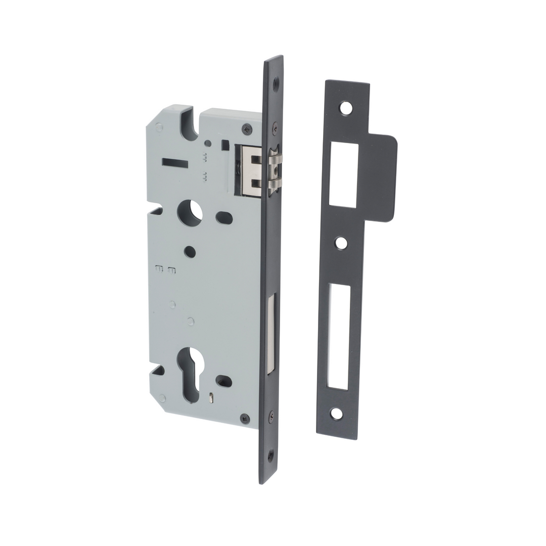 Euro Roller Lock Matt Black 45mm