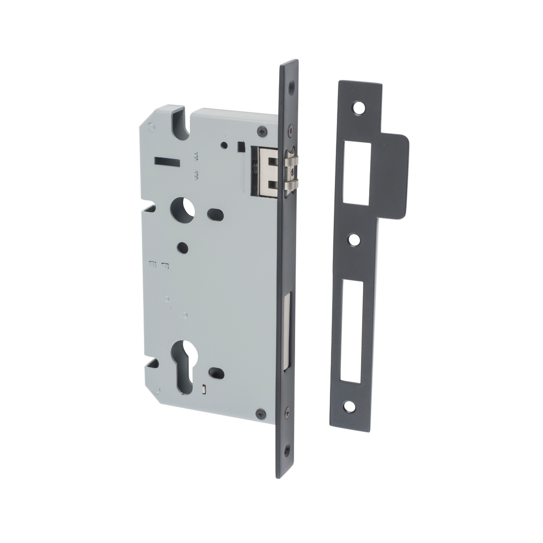 Euro Roller Lock Matt Black 60mm