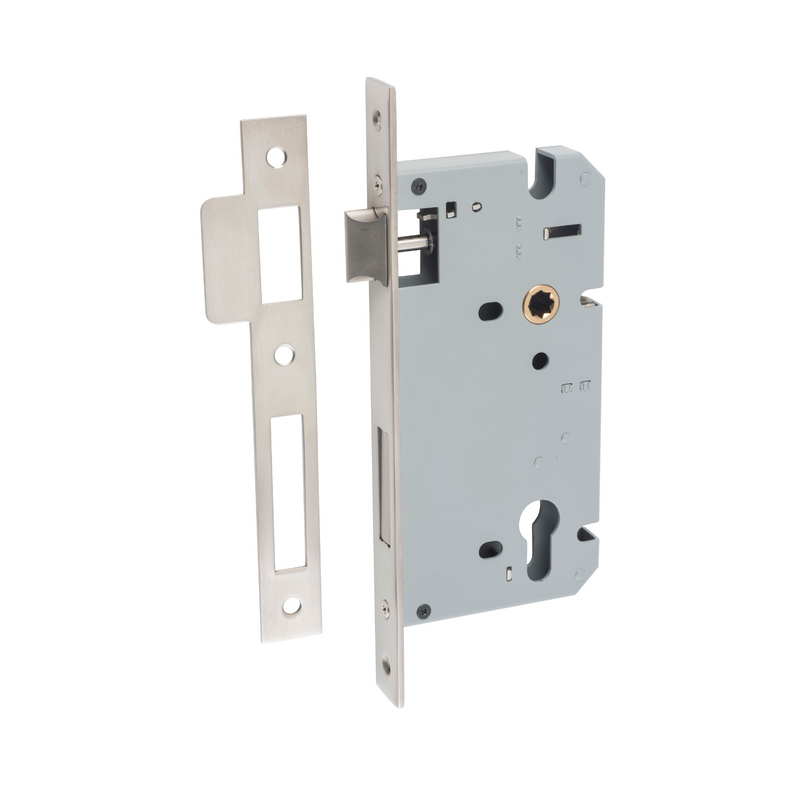 85mm Euro Lock Satin Nickel 60mm