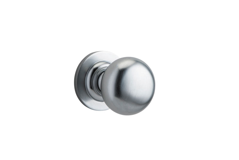 Cambridge Knob on Rose Brushed Chrome