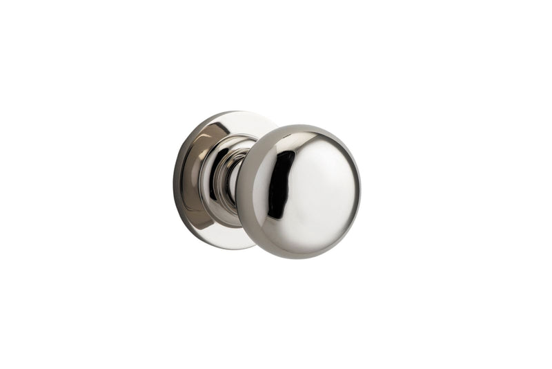 Cambridge Knob on Rose Polished Nickel