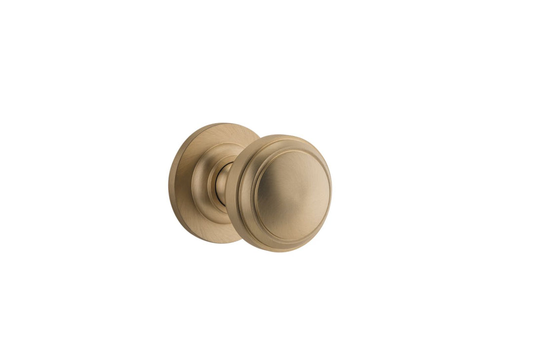 Paddington Knob on Rose Brushed Brass