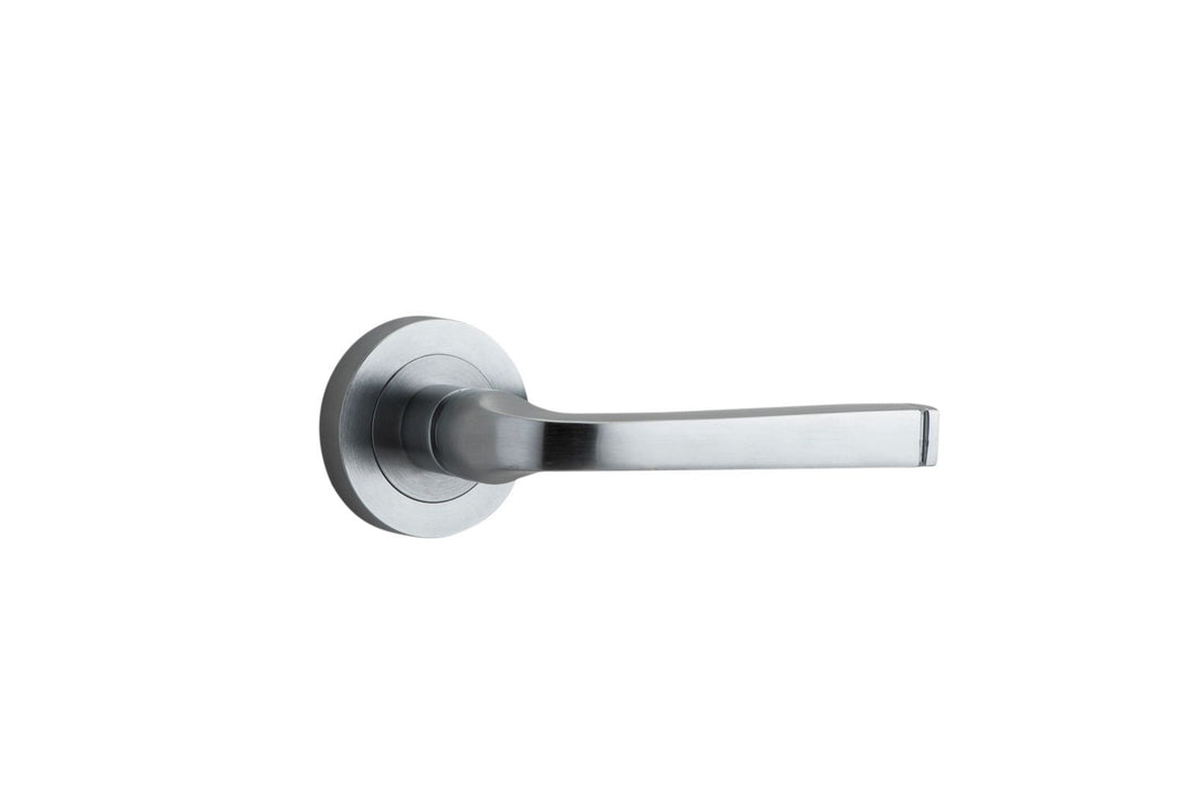 Annecy Lever on Rose Brushed Chrome