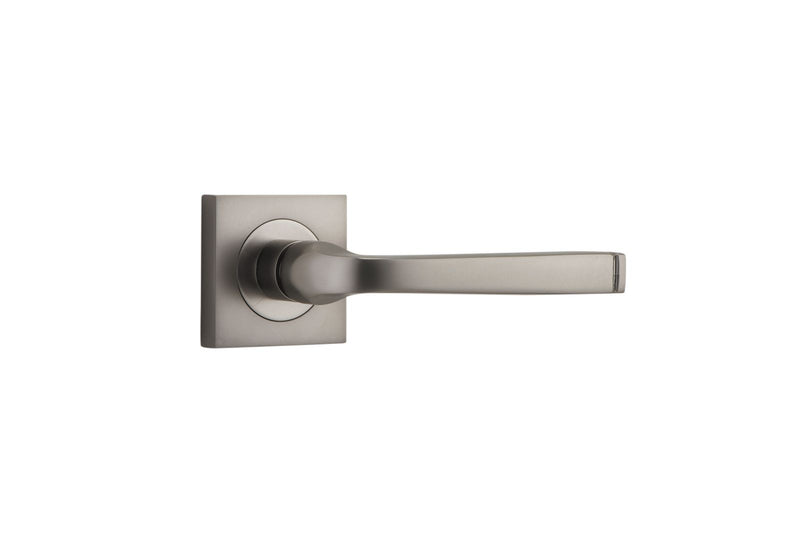 Annecy Lever on Square Rose Satin Nickel