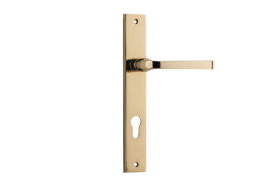 Annecy Lever Rectangular Polished Brass