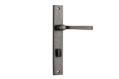 Annecy Lever Rectangular Distressed Nickel