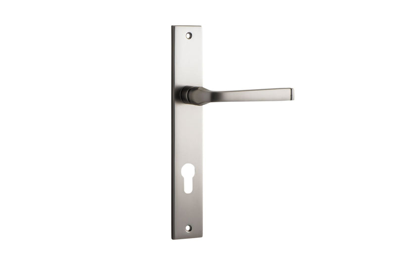 Annecy Lever Rectangular Satin Nickel