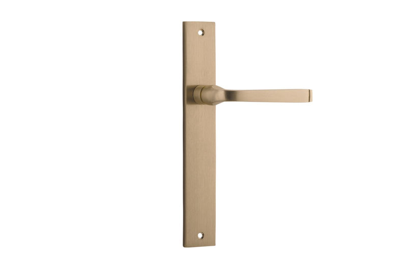 Annecy Lever Rectangular Brushed Brass