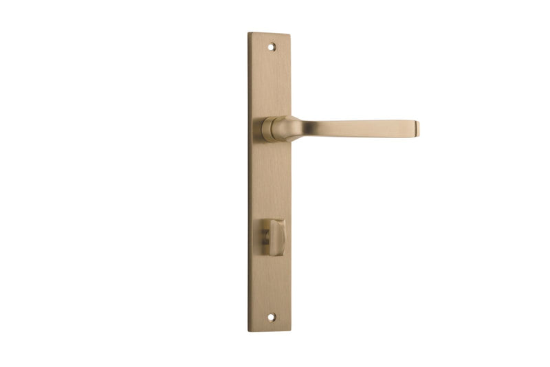 Annecy Lever Rectangular Brushed Brass