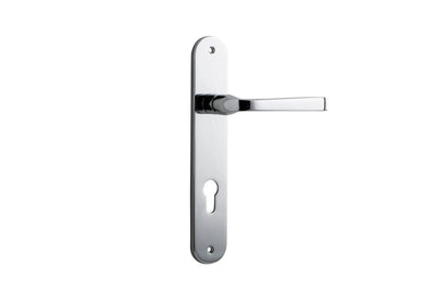 Annecy Lever Oval Polished Chrome