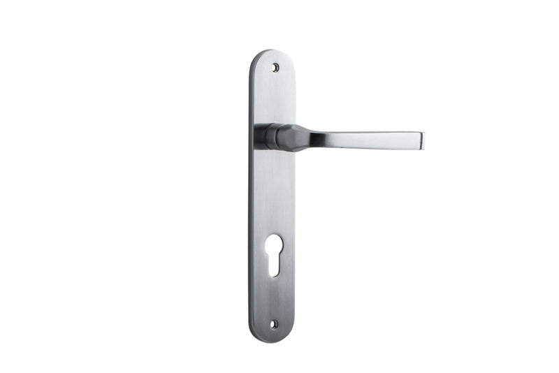 Annecy Lever Oval Brushed Chrome