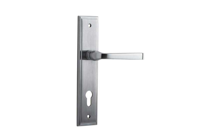 Annecy Lever Stepped Brushed Chrome