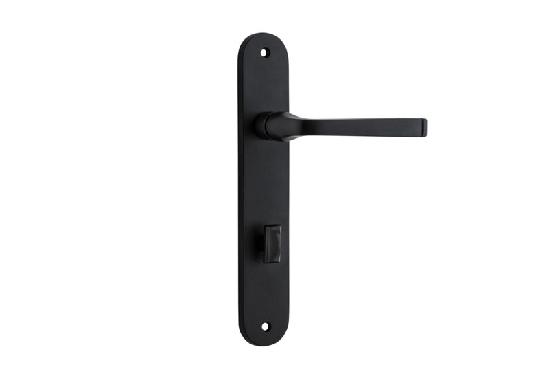 Annecy Lever Oval Matt Black