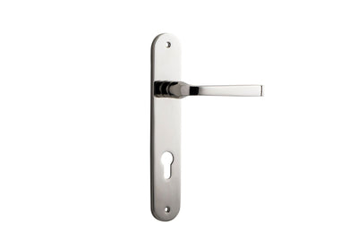 Annecy Lever Oval Polished Nickel