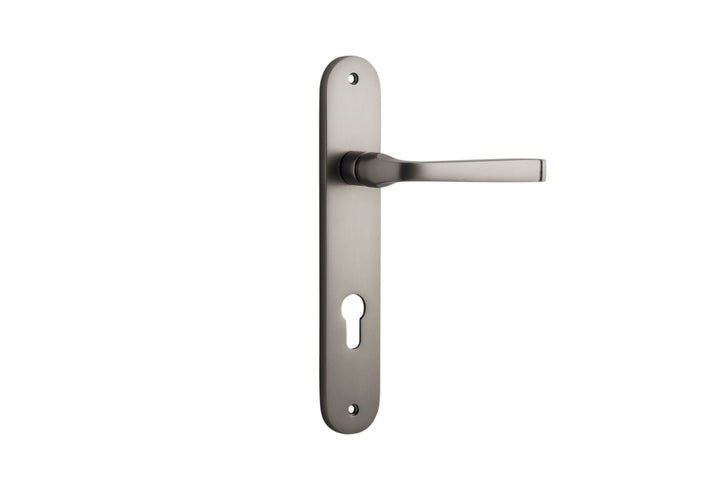 Annecy Lever Oval Satin Nickel