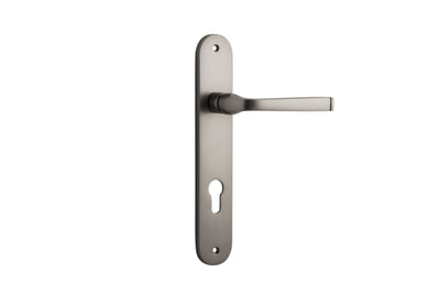 Annecy Lever Oval Satin Nickel