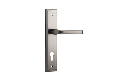 Annecy Lever Stepped Satin Nickel