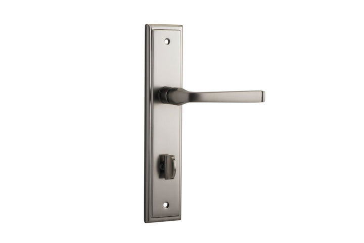 Annecy Lever Stepped Satin Nickel