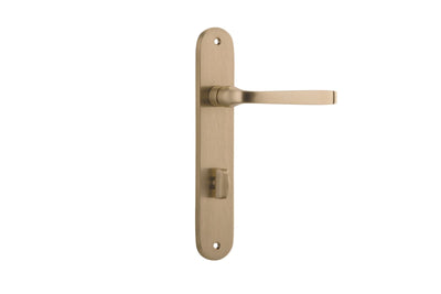 Annecy Lever Oval Brushed Brass