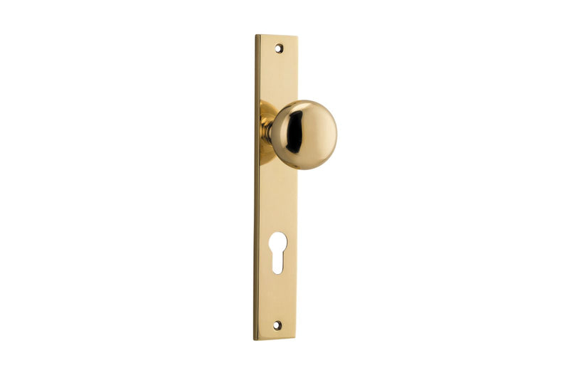 Cambridge Knob Rectangular Polished Brass