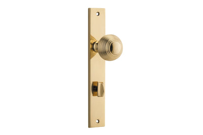 Guildford Knob Rectangular Polished Brass