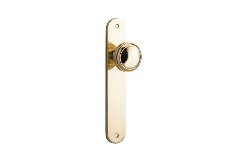 Paddington Knob Oval Polished Brass