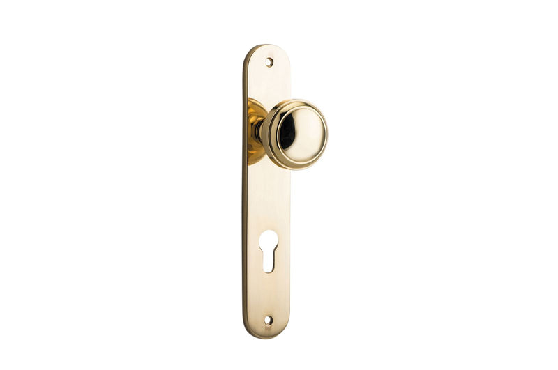 Paddington Knob Oval Polished Brass