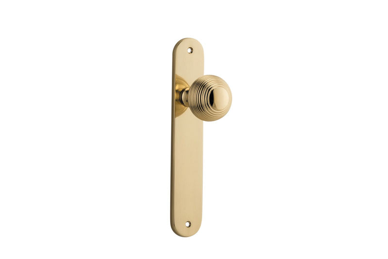 Guildford Knob Oval Polished Brass