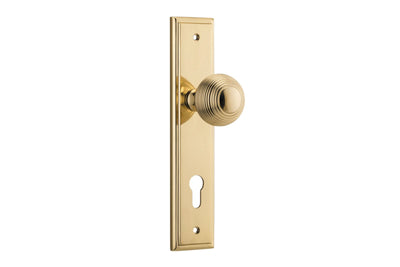 Guildford Knob Stepped Polished Brass