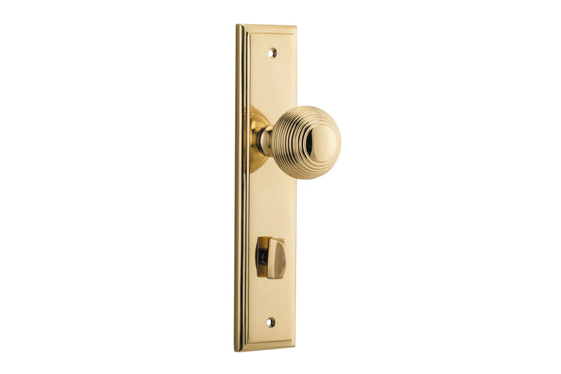 Guildford Knob Stepped Polished Brass