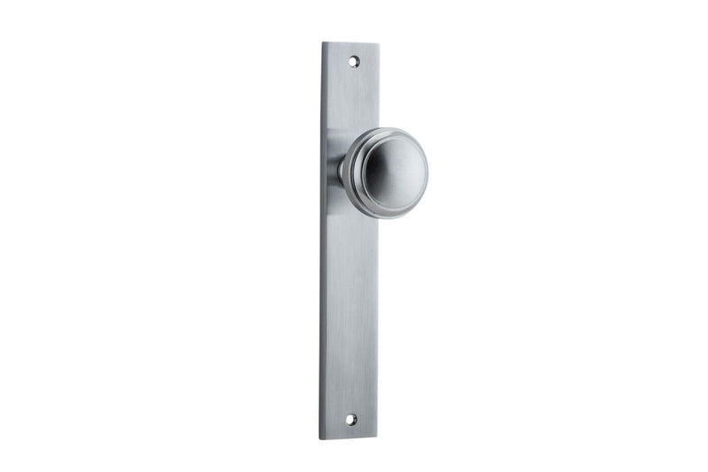 Paddington Knob Rectangular Brushed Chrome