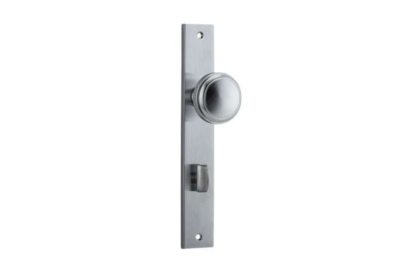 Paddington Knob Rectangular Brushed Chrome