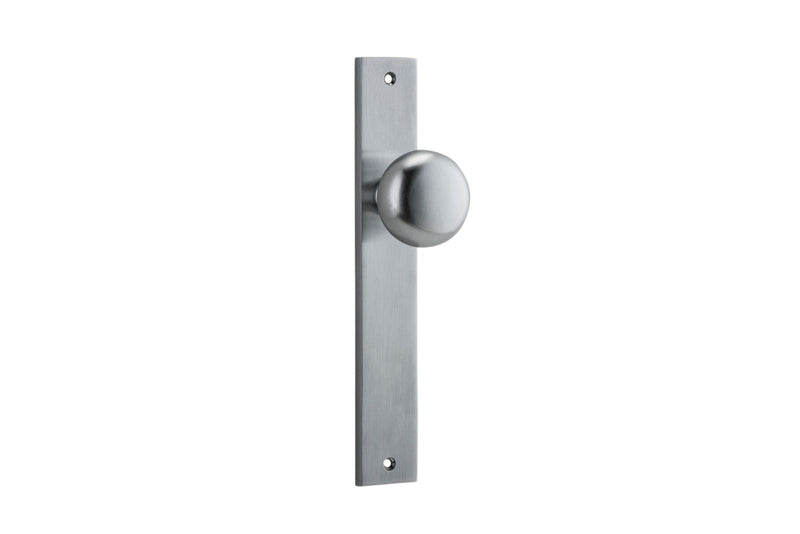 Cambridge Knob Rectangular Brushed Chrome