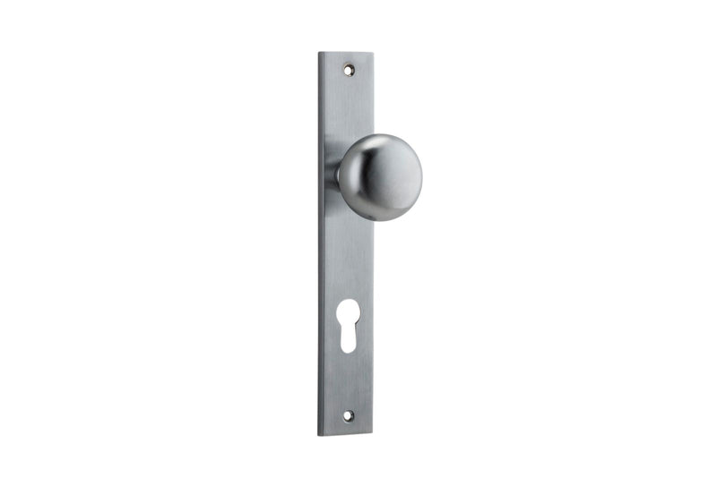 Cambridge Knob Rectangular Brushed Chrome