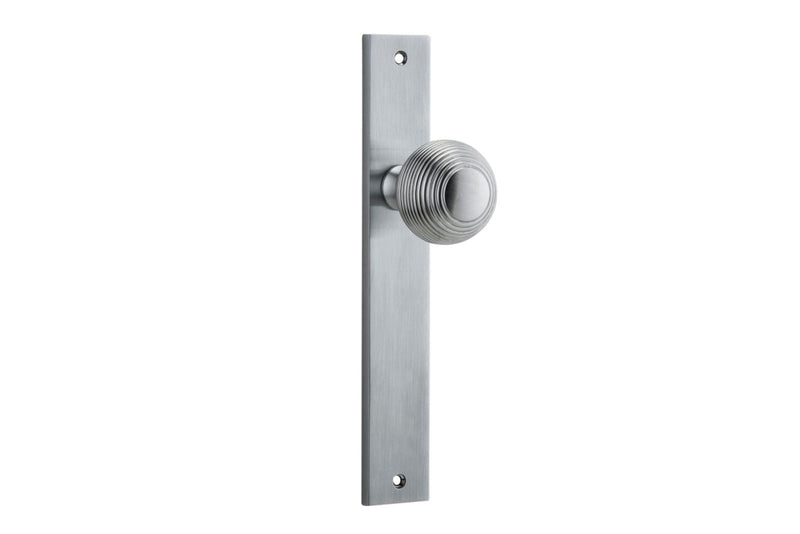 Guildford Knob Rectangular Brushed Chrome