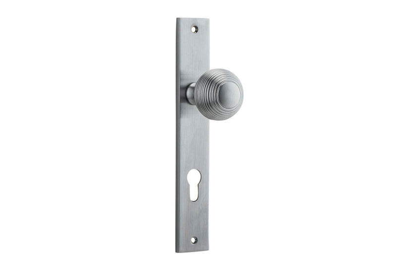 Guildford Knob Rectangular Brushed Chrome