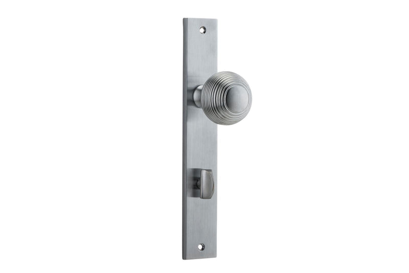 Guildford Knob Rectangular Brushed Chrome