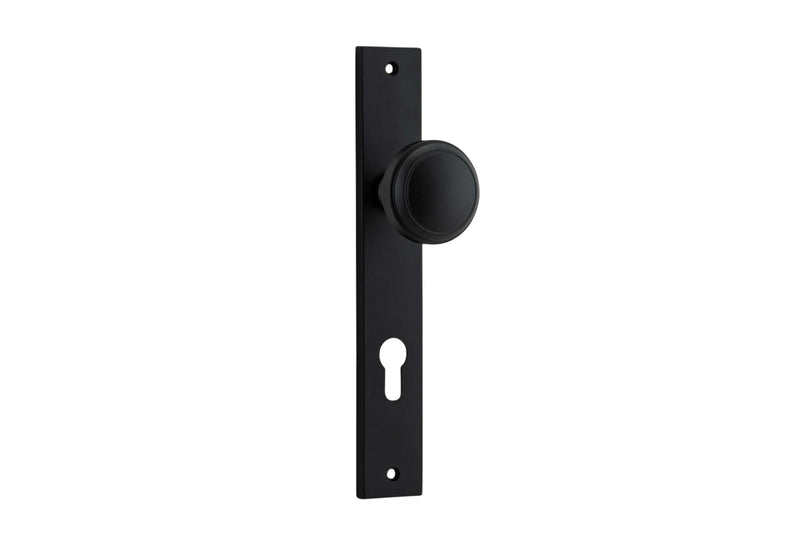 Paddington Knob Rectangular Matt Black