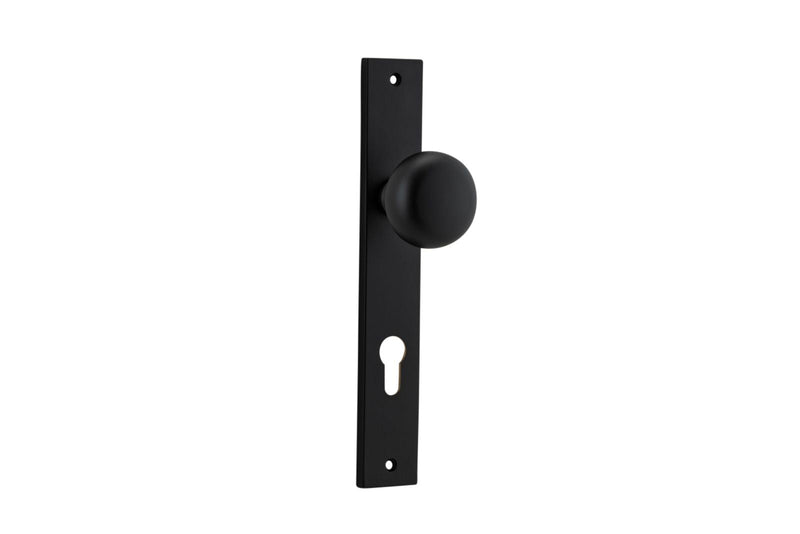 Cambridge Knob Rectangular Matt Black