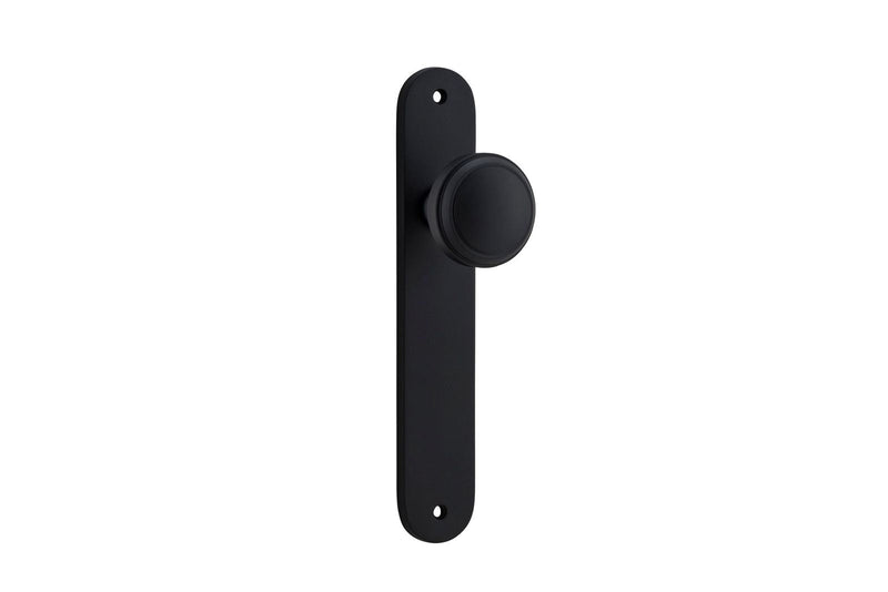 Paddington Knob Oval Matt Black