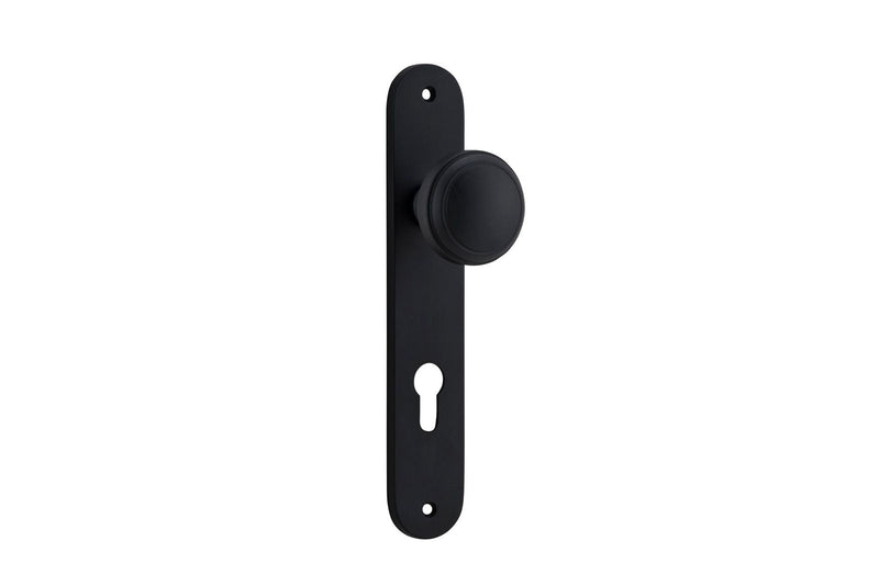 Paddington Knob Oval Matt Black