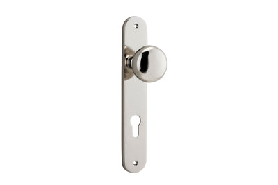 Cambridge Knob Oval Polished Nickel