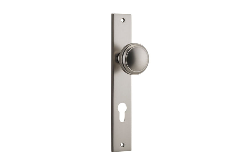 Paddington Knob Rectangular Satin Nickel