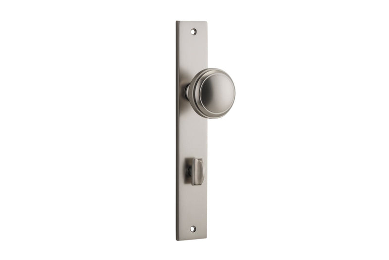 Paddington Knob Rectangular Satin Nickel