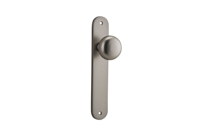 Cambridge Knob Oval Satin Nickel