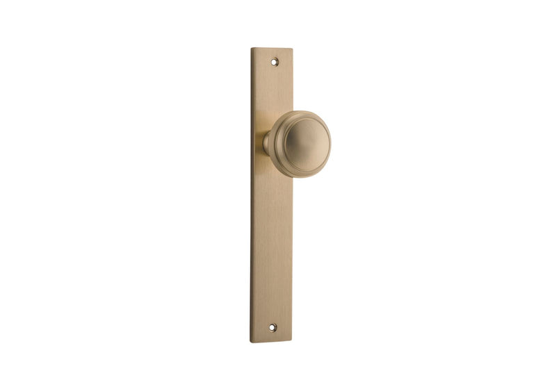 Paddington Knob Rectangular Brushed Brass